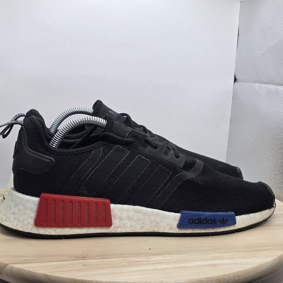 adidas NMD R1 Black OG 2021 Mens Size 9.5 Running Shoes Sneakers - Picture 3 of 9